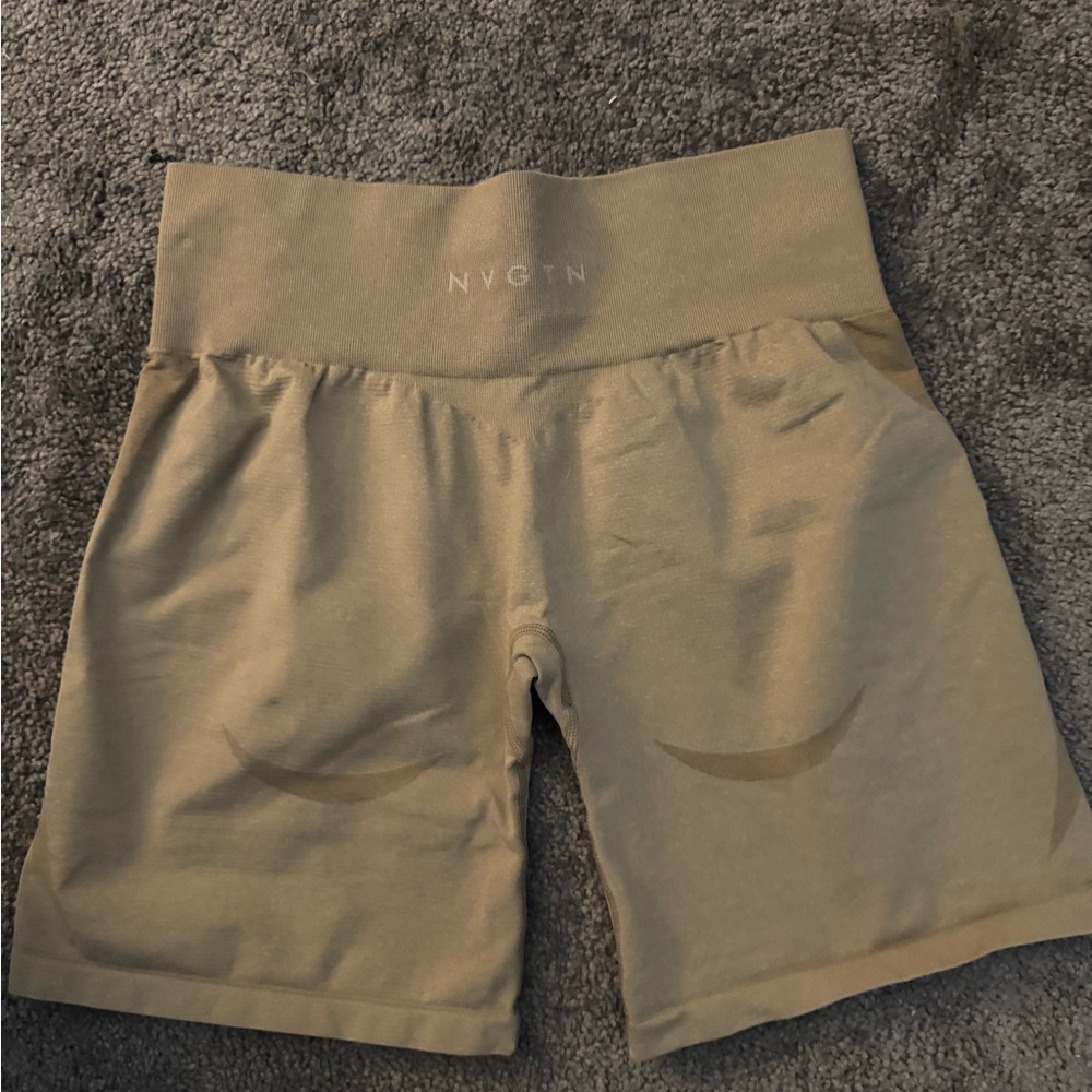 Women's Tan NVGTN  Shorts
